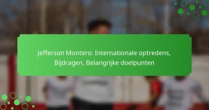 Jefferson Montero: Internationale optredens, Bijdragen, Belangrijke doelpunten