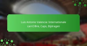 Luis Antonio Valencia: Internationale carrière, Caps, Bijdragen