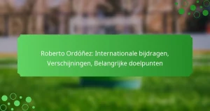 Roberto Ordóñez: Internationale bijdragen, Verschijningen, Belangrijke doelpunten