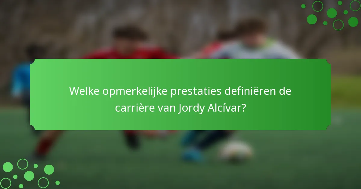 Welke opmerkelijke prestaties definiëren de carrière van Jordy Alcívar?